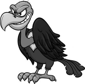 Cartoon vulture