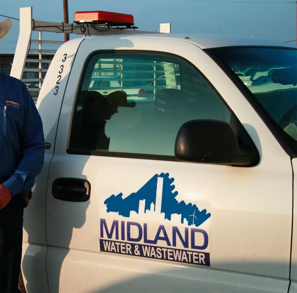 Logo on truck