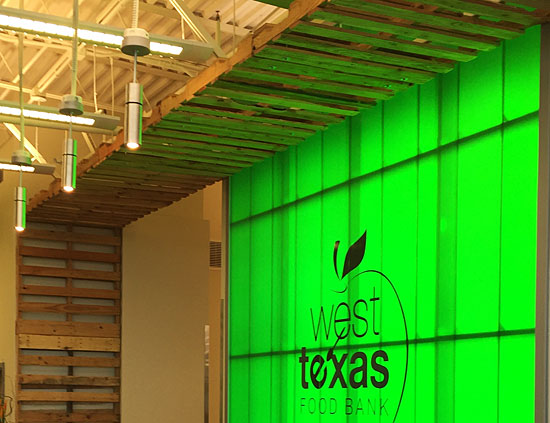 West Texas Food Bank's Midland Facility - Lobby