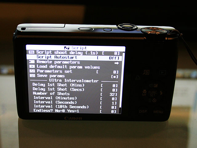 Photo - Ultra Intervalometer screen of S95