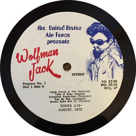 Wolfman Jack USAF Program label