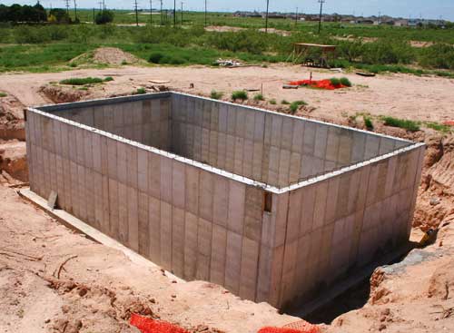 Photo of a concrete bunker (or something)