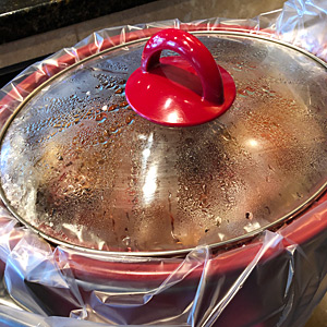 Photo - Ropa vieja simmering in a slow cooker