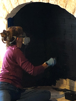 Photo - Painting firebrick