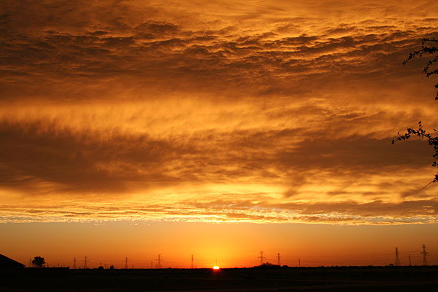 Photo of a West Texas sunset