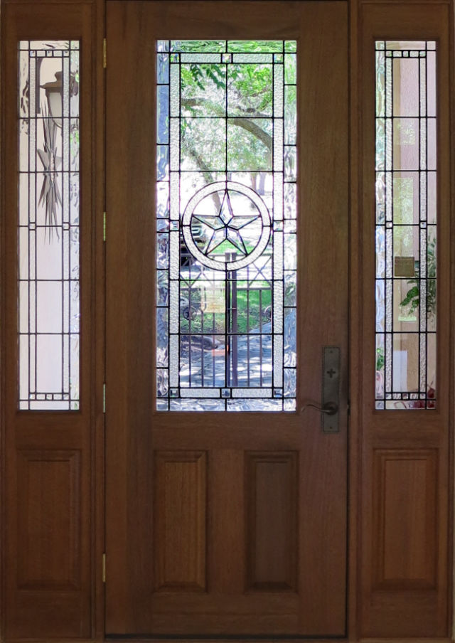 Photo: Original wooden front door