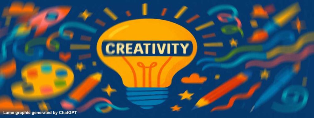 AI-generated illustration with a theme of creativity