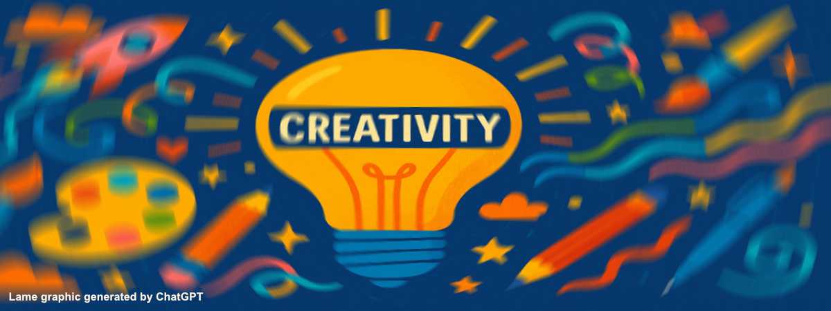AI-generated illustration with a theme of creativity