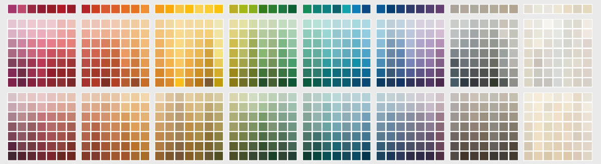 Paint color spectrum