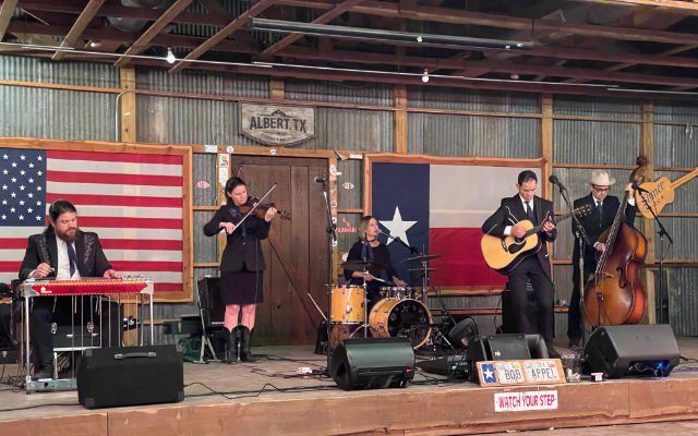 Photo: The Bob Appel Band performs at the Albert Dancehall, Albert, Texas