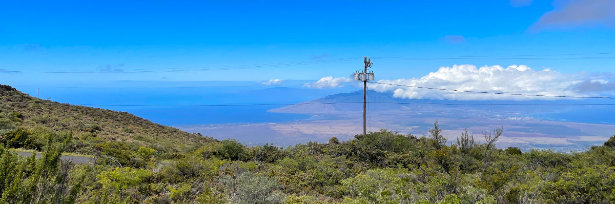 Photo: View of Maui from just below the summit of Haleakalā