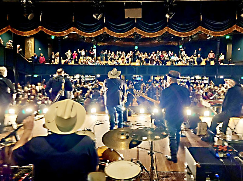 Photo: Backstage at concert featuring Los Texmaniacs and Augie Meyers at Stable Hall, San Antonio, TX