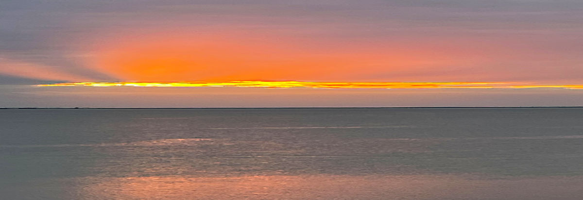 Photo: Sunset over Laguna Madre, South Padre Island, Texas