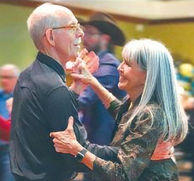 Photo: My wife and I dancing at a fundraising event