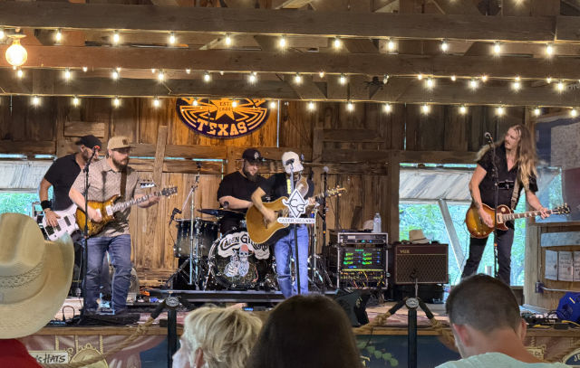 Photo - Caden Gillard's band performing at Luckenback, TX