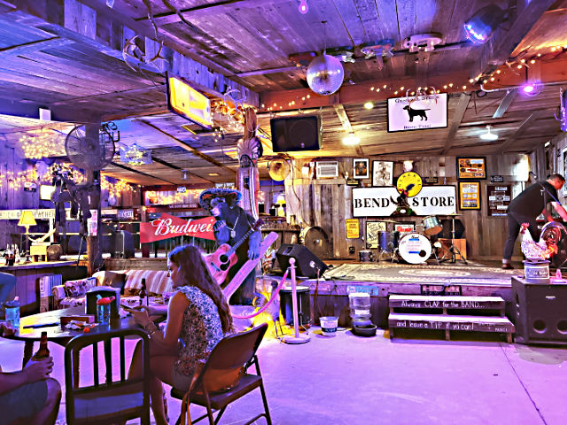 Photo: Interior and band stand at the Bend General Store