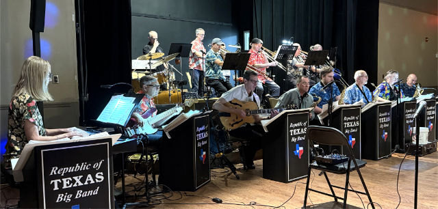 Photo: Republic of Texas Big Band performing at the Lakeway (TX) Activity Center